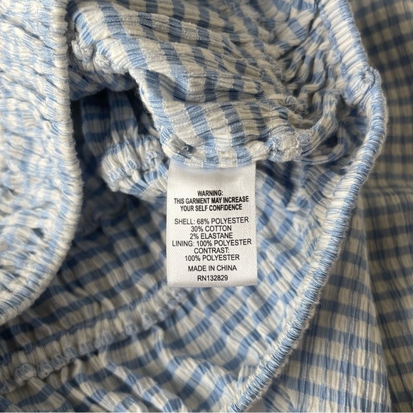 SONG OF STYLE size Small Cassia Top in Blue & White - Picture 5 of 9